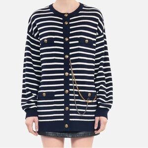 The Kooples
STRIPED WOOL CARDIGAN